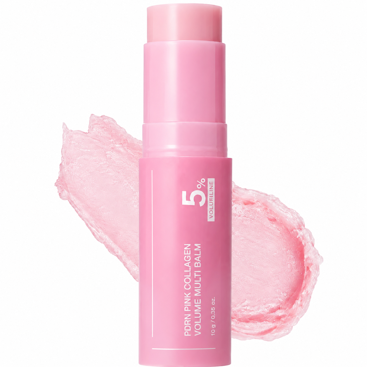 PDRN Pink Collagen Volume Multi Balm | All In One Volufiline, PDRN, NAD Stick for Youthful-Looking, Helping Look of Fine Lines, Firming Care, Anti-Aging Care | For Under-Eyes, Neck, Forehead, Smile Lines, Lip Care