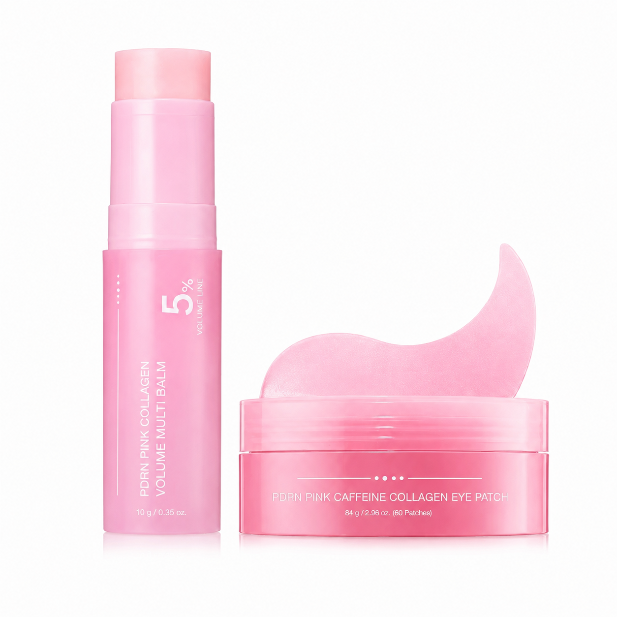PDRN Pink Collagen Volume Multi Balm | All In One Volufiline, PDRN, NAD Stick for Youthful-Looking, Helping Look of Fine Lines, Firming Care, Anti-Aging Care | For Under-Eyes, Neck, Forehead, Smile Lines, Lip Care
