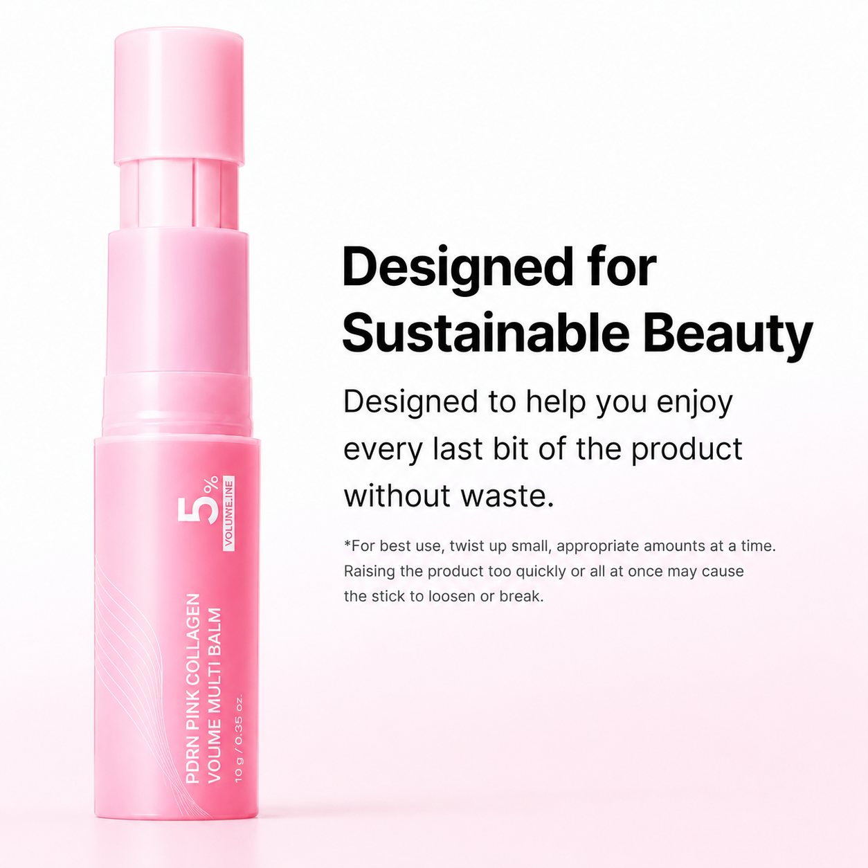 PDRN Pink Collagen Volume Multi Balm | All In One Volufiline, PDRN, NAD Stick for Youthful-Looking, Helping Look of Fine Lines, Firming Care, Anti-Aging Care | For Under-Eyes, Neck, Forehead, Smile Lines, Lip Care