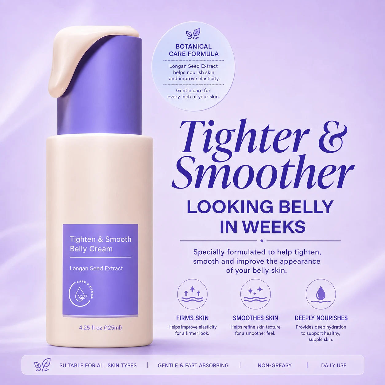 Belly firming cream texture
